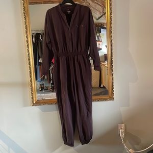 Maroon Active Jumpsuit